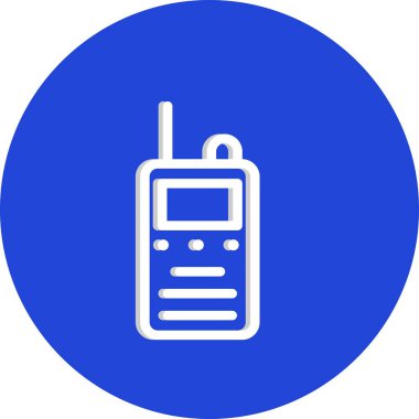 Modern b 'nin vektör illüstrasyonu radyo simgesinden yoksundur