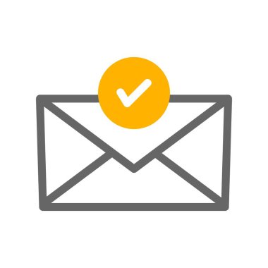 zarf e- posta simgesi vektör illüstrasyonu