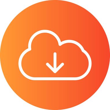 Beyaz arkaplanda düz simge indir