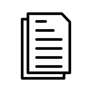 belge simgesi vektör illüstrasyonu