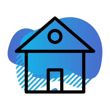 ev simgesi, vektör illüstrasyonu