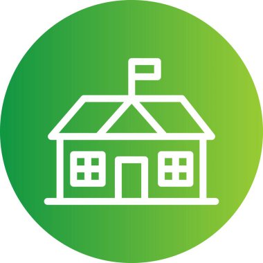 Ev ikonu. vektör illüstrasyonu