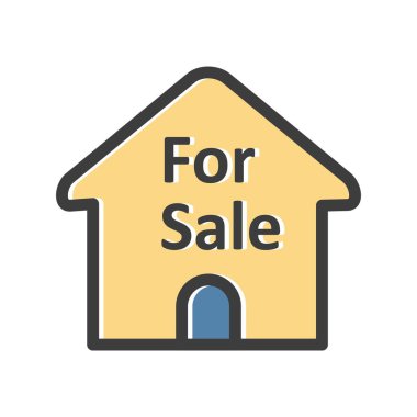 Beyaz arkaplanda vektör satışı simgesi