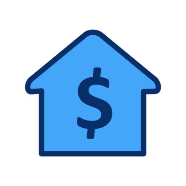 Ev ikonu. vektör illüstrasyonu