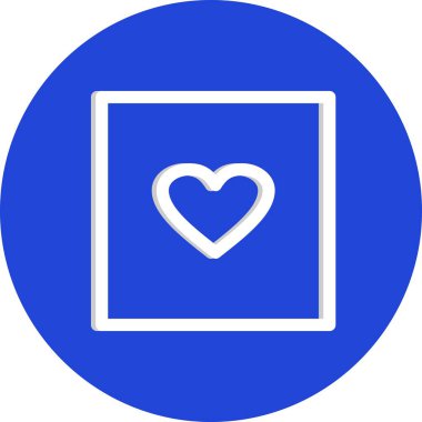 Beyaz arkaplanda en sevilen düz simge