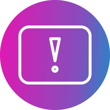 Beyaz arkaplanda Tehlike düz simgesi