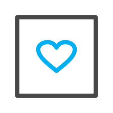 Beyaz arkaplanda en sevilen düz simge