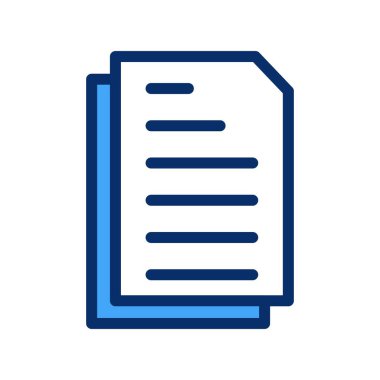 belge simgesi vektör illüstrasyonu