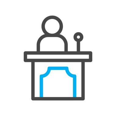 konferans tablosu vektör illüstrasyonu