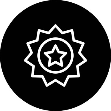  Beyaz arkaplanda vektör ödülü düz simgesi