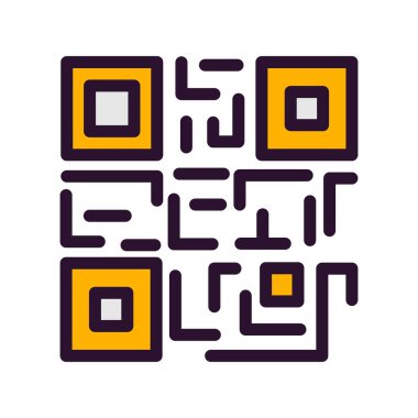 vektör Ar kod simgesi 