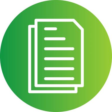 Vektör Belgesi düz simgesi