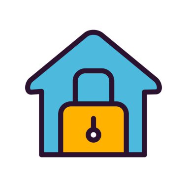 Vektör Kilit Evi simgesi 