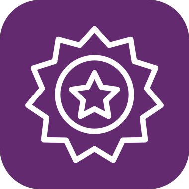  Beyaz arkaplanda vektör ödülü düz simgesi