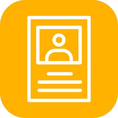 Düz dizayn edilmiş, metin için yeri olan bir kişi