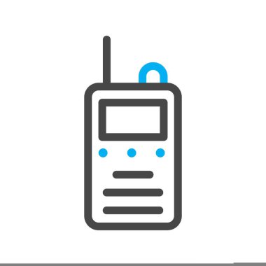 düz renkli cep telefonu simgesi. vektör illüstrasyonu