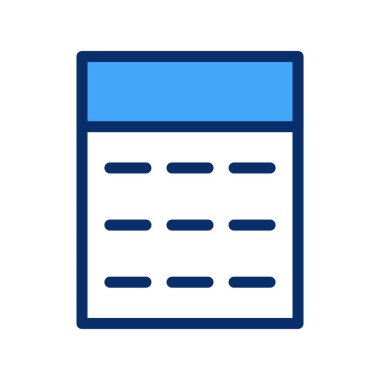 Beyaz arkaplan üzerindeki vektör düz simgesi