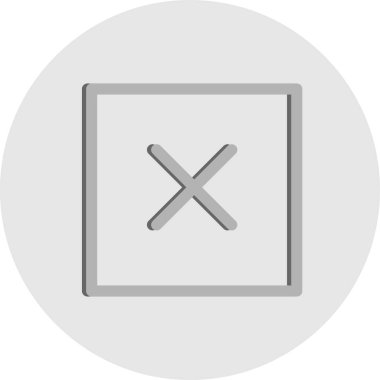 Beyaz arkaplanda düz vektör bloğu simgesi