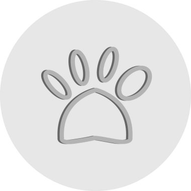 Vektör Köpek Yazdırma simgesi