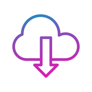 Beyaz arkaplanda düz simge indir