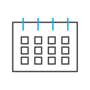 Takvim simgesi vektör illüstrasyonu