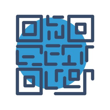 vektör Ar kod simgesi 