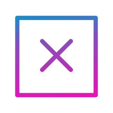 Beyaz arkaplanda düz vektör bloğu simgesi