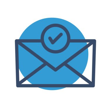 Posta simgesi, vektör illüstrasyonu. düz tasarım biçimi