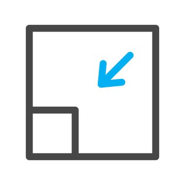 Beyaz arkaplan üzerindeki düz simgeyi büyüt