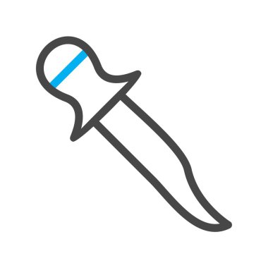 Tek izole çizgi simgesinin vektör illüstrasyonu