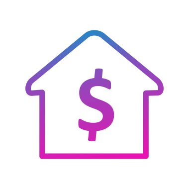 Ev ikonu. vektör illüstrasyonu