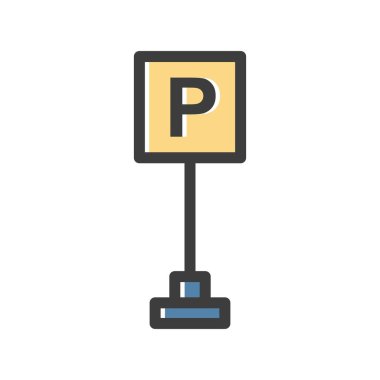 park yeri vektör simgesi