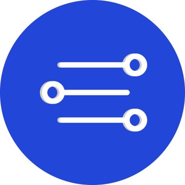 Beyaz arkaplanda vektör dengeli düz simge 