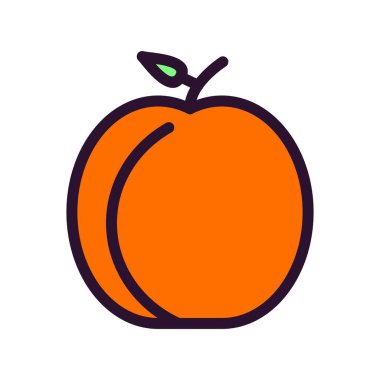 elma ikonu vektör illüstrasyonu