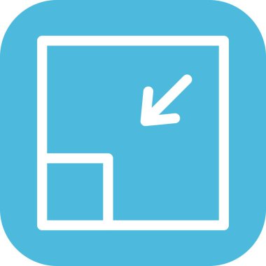 Beyaz arkaplan üzerindeki düz simgeyi büyüt