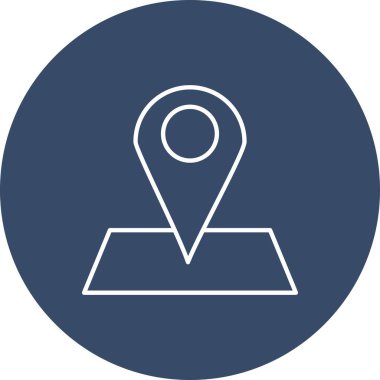 Harita işaretleyici simgesi. vektör illüstrasyonu