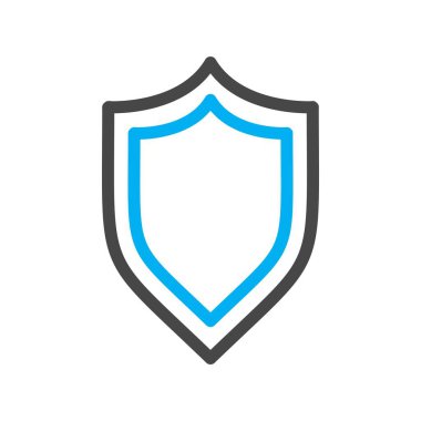 Beyaz arkaplanda vektör Kalkanı düz simgesi