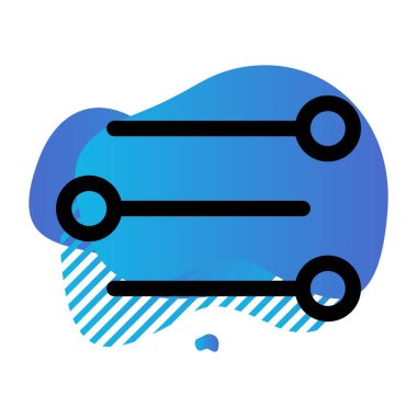 vektör dengeli düz simge