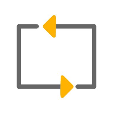 Beyaz arkaplanda yassı simgeyi yenile