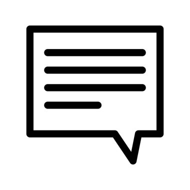 vektör Sohbeti düz simgesi