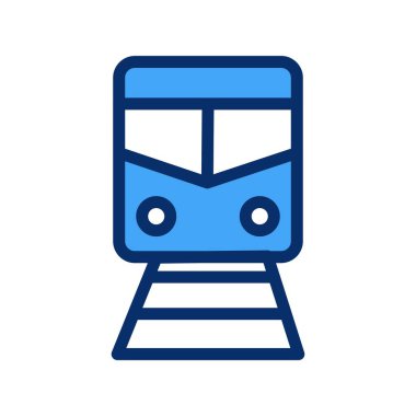 Tren ikonu. vektör illüstrasyonu