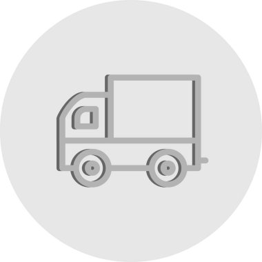 vektör arabası teslim simgesi 