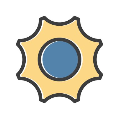 Beyaz arkaplanda düz simge ayarlanıyor