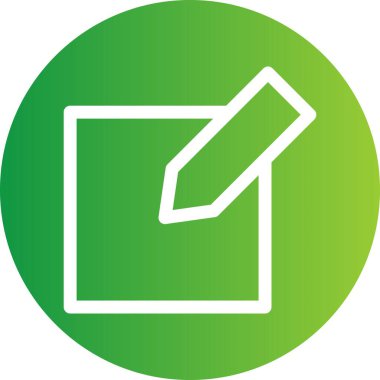 Beyaz arkaplanda Notepad düz simgesi