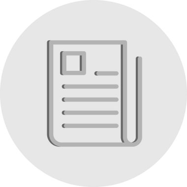 belge simgesi vektör illüstrasyonu