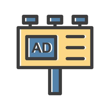 seo ve pazarlama satırı simgesinin vektör illüstrasyonu