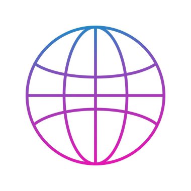 Tek izole edilmiş simge ögesinin vektör illüstrasyonu