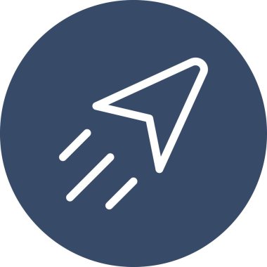 vektör beyaz arkaplanda düz simge gönderdi