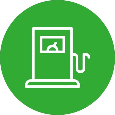 Benzin istasyonu ikonu. vektör illüstrasyonu