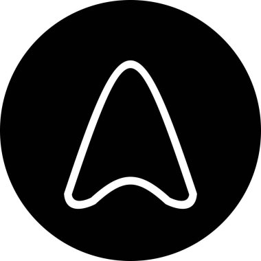  Yukarıdaki Ok vektörü simgesi 